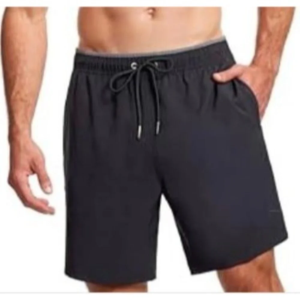 Gottex Men's Standard Breach Vibe 7-Inch Swim Trunks Black Size S New With Tags